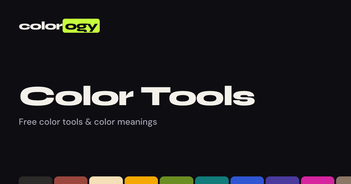 Color Tools: Free & Online | Colorogy
